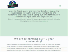 Tablet Screenshot of jurassiccoastmeats.co.uk